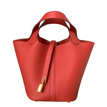 Hermes Picotin Lock Bag 22cm Red
