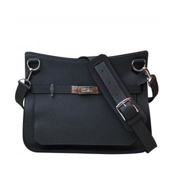 Hermes Jypsiere 28 Bag Togo Leather Black
