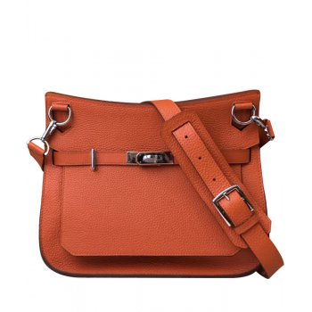 Hermes Jypsiere 28 Bag Togo Leather Orange