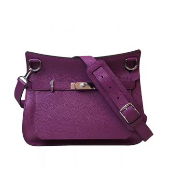 Hermes Jypsiere 28 Bag Togo Leather Purple