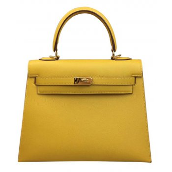 Hermes Kelly Bag 28 Epsom Leather Yellow