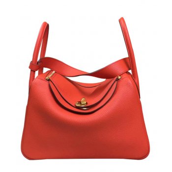 Hermes Linda Bag 30 Togo Leather Red