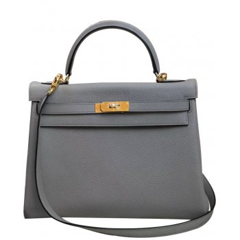 Hermes Kelly Bag 28 Togo Leather Gray