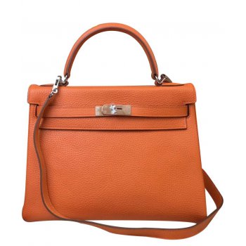 Hermes Kelly Bag 28 Togo Leather Orange