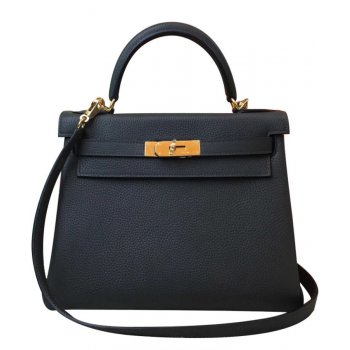 Hermes Kelly Bag 32 Togo Leather Black