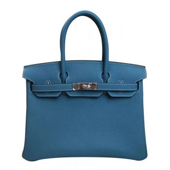 Hermes Birkin 30 Togo Leather Blue