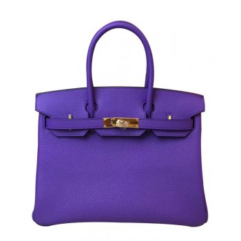 Hermes Birkin 30 Togo Leather Purple