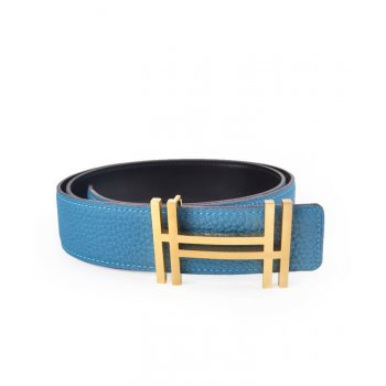 Hermes H Belt Dark Blue