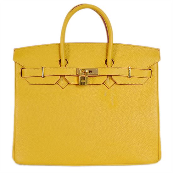 H35YLSG Hermes Birkin 35CM Yellow clemence leather(Gold), Birkin Bag, Hermes Birkin Bag Outlet
